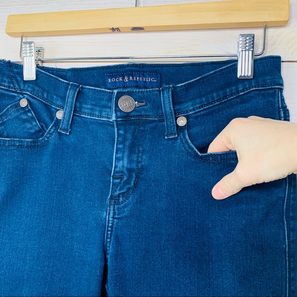 Rock & Republic Kasandra Dark Bootcut Jeans Size 6 - Picture 6 of 13